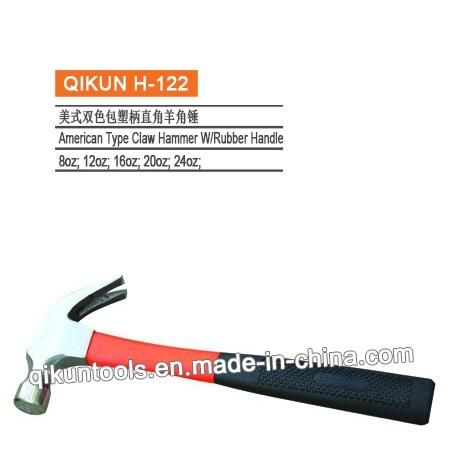 H-119 Construction Hardware Hand Tools American Type Claw Hammer with Fiberglass Handle