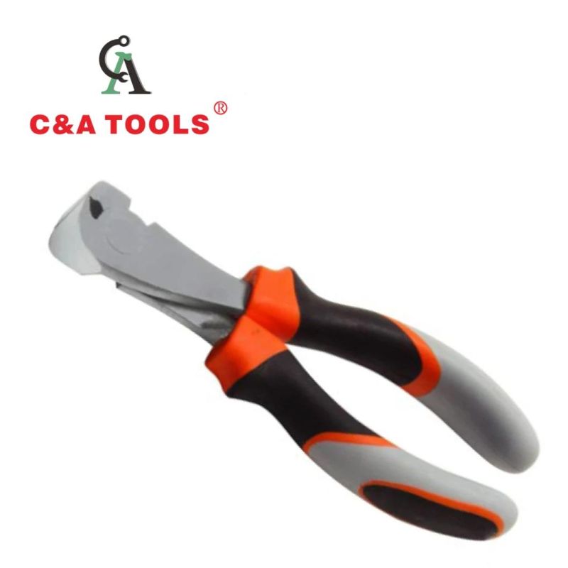 German Type End Cutting Pliers with Three Color Handle