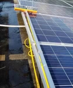 Square Solar Panel Cleaning Brush with 20FT Aluminum Telescopic Pole/Long Handle China