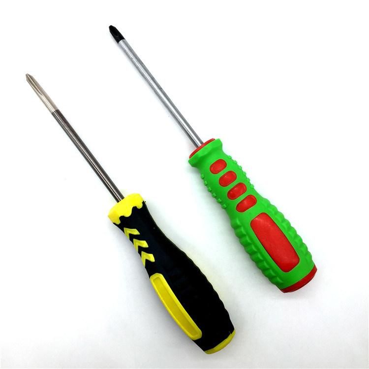 Colorful PVC Handle Double Head Phillips Flat Screwdriver