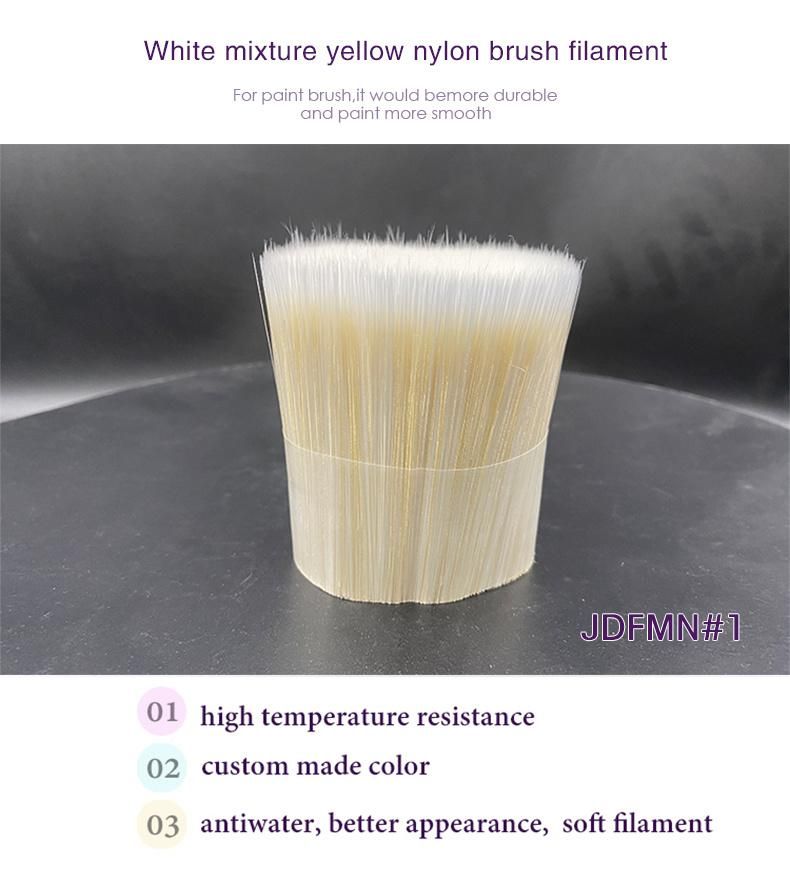 White Mixture Yellow Hylon Brush Filament
