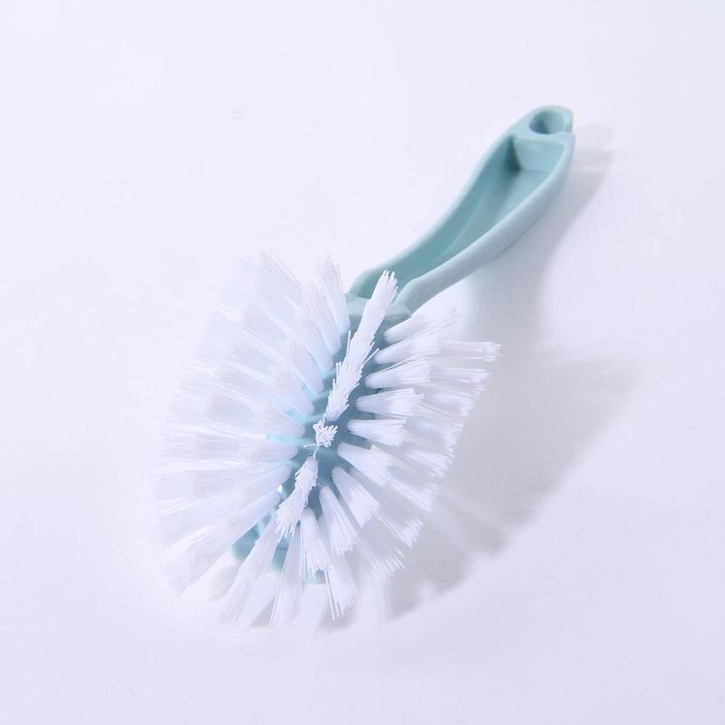 Wholesale Plastic Kitchen Scrub Brush Dish Scrubber Cleaning Brushes with Scraper for Pot Pan Sink