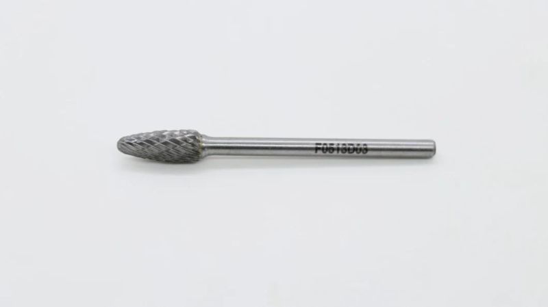 Solid Carbide Rotary Burrs with machine ground cutting flutes