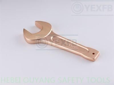 Non Sparking Slogging/Striking Open Wrench, 50mm, Al-Br/Be-Cu, DIN133