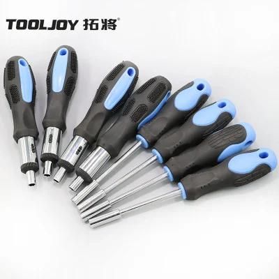 Special Type Hold Bit Shaft Screwdriver with PP and TPR Handle