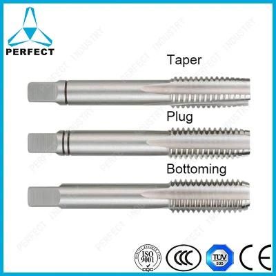 3PCS DIN352 Alloy Steel Hand Tap Set for Steel Aluminium Brass External Thread Tapping