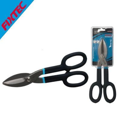 Fixtec 10&quot; High Carbon Steel Tin Snip with PVC Handle