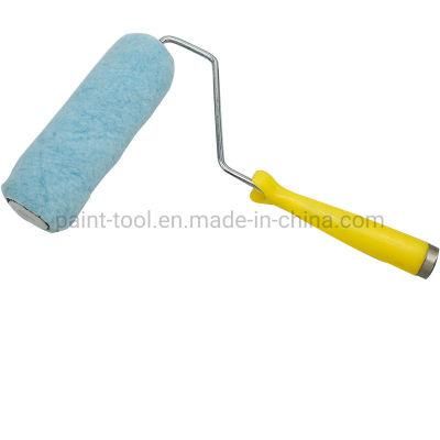 5 Wires Blue Polyester Fabric Paint Roller 9&quot; Paint Roller Brush
