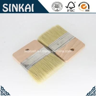 Natural Bristle Flat Brush Wooden Handle Plate Brush