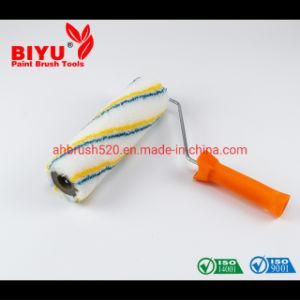 Orange Handle Blue Gray Stripes 9 Inch Roller Brush Hardware Tool