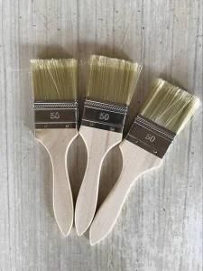 PP Filaments Material Paint Brush with Wooden Handle