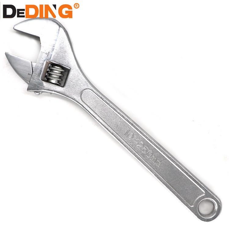 PVC Handle Thread Steel Chrome Plated Adjustable Wrench
