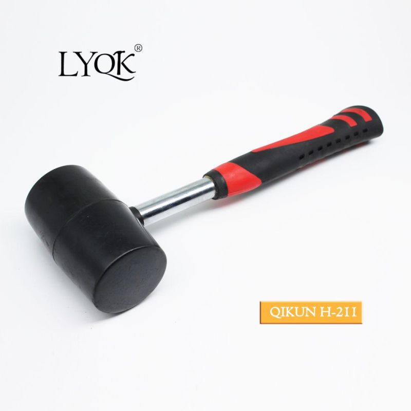 H-210 Construction Hardware Hand Tools Plastic Coated Handle German Type Stoning Stone Hammer