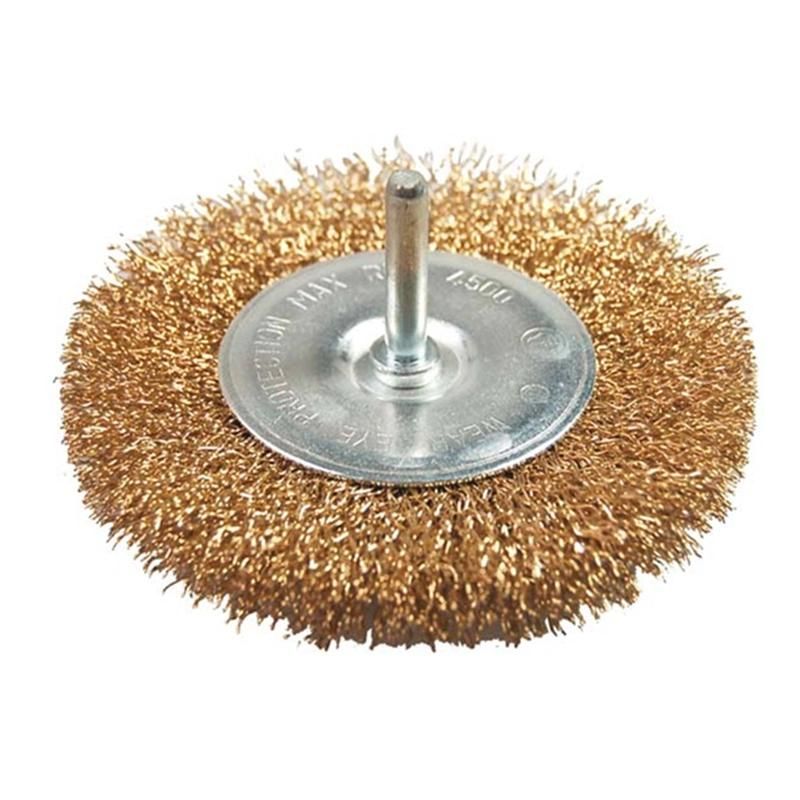 4" (100mm) Power Tools Accessories Circular Steel Wire Wheel Brush with Shank