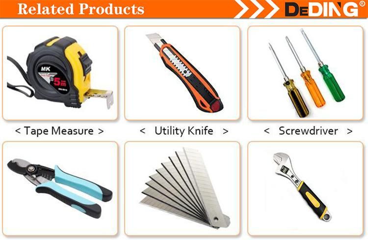 Professional Magnetic Hand Tools Cr-V Flat Slotted Screwdriver