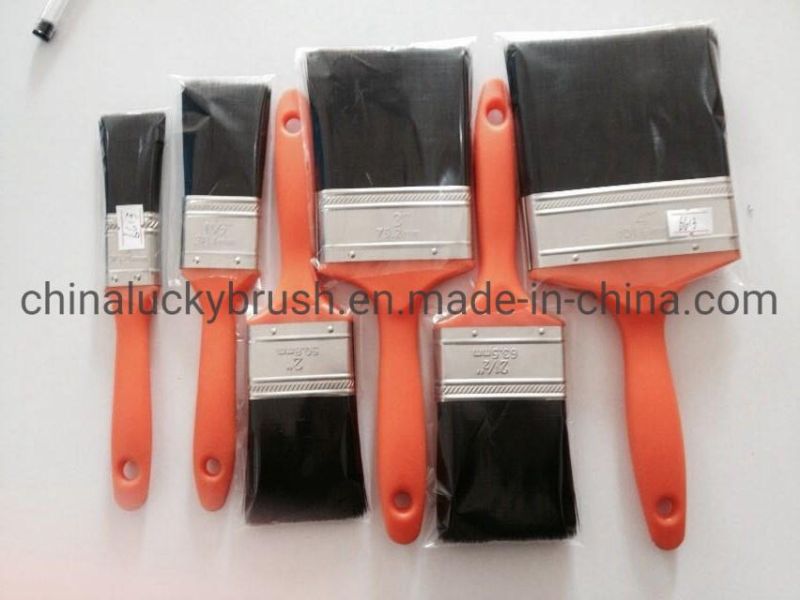 High Quality Plastic Handle Bristle Paint Brush (YY-616)