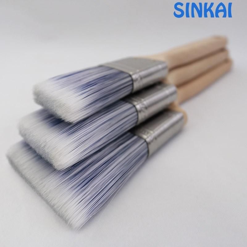 Manufactory Factory Sale Filaments Angular Sash Brushes with Long Wooden Handle