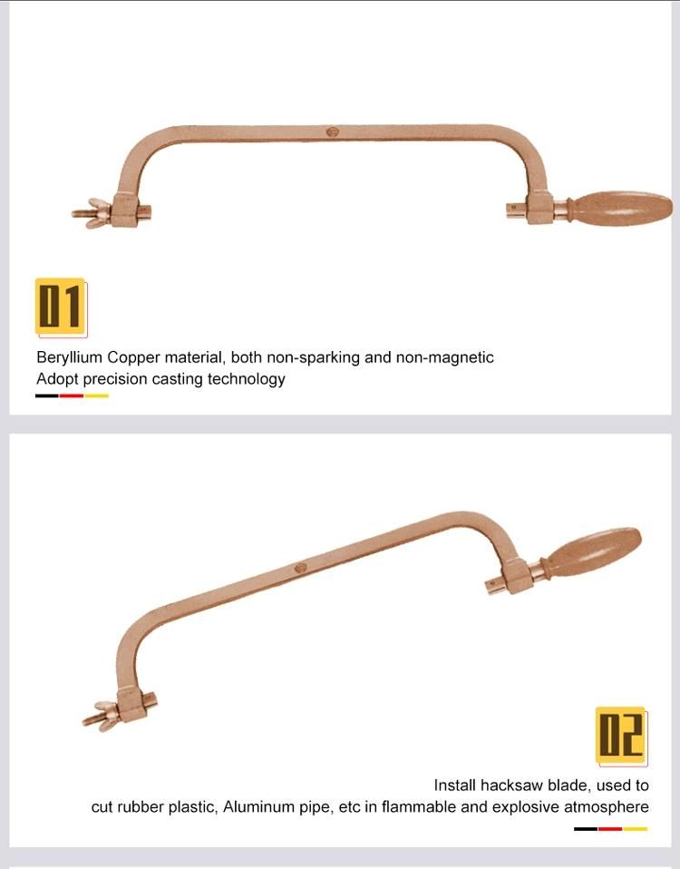 WEDO 20"Non-Sparking Beryllium Copper Hacksaw Frame Bam/FM/GS Certified