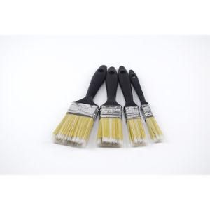 The Latest Version of 2020 Factory Wholesale Hot Sale Cheap High Quality Black Plastic Handle Yellow and White Plastic Silk Paint Brush