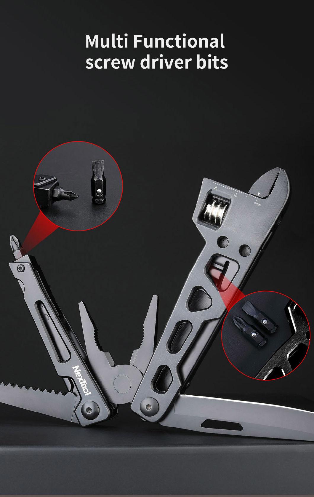 Nextool New Black Coating Wrench Multi Tool with Spanner Pliers