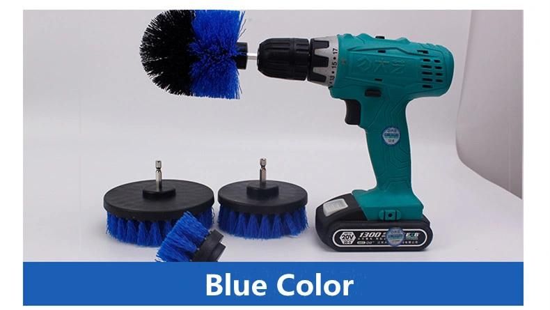 4PCS Multi-Color Electric Drill Brush Set for Floor Cleaning Tile Polising