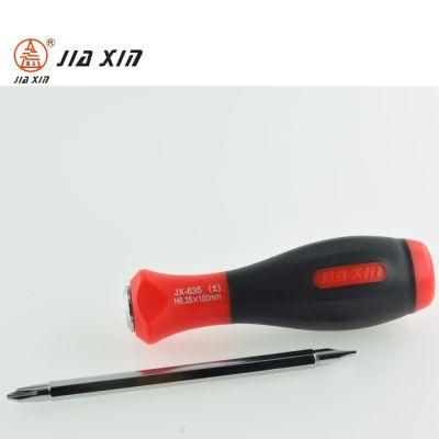 6.35*100mm Cr-V with TPR+PP Handle Double Ended Screwdriver