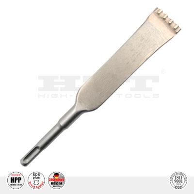 Supreme Carbide Tipped 32mm Flat Mortar Hammer Chisel SDS Plus 4 Teeth for Concrete Brick Cement Stone Breakage