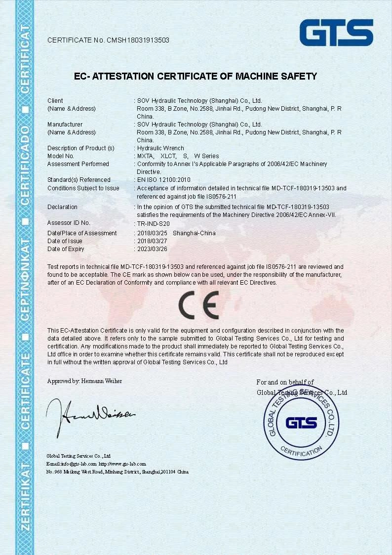 High Precision Hydraulic Hexagonal Torque Wrench