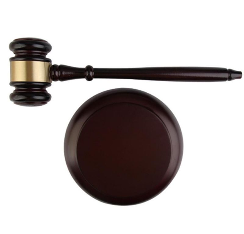 Wooden Auction Court Judge Gavel Hammer