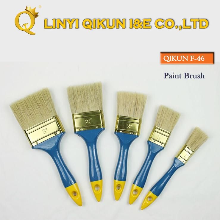 F-37 Hardware Decorate Paint Hand Tools Double Color Wooden Handle Bristle Paint Brush