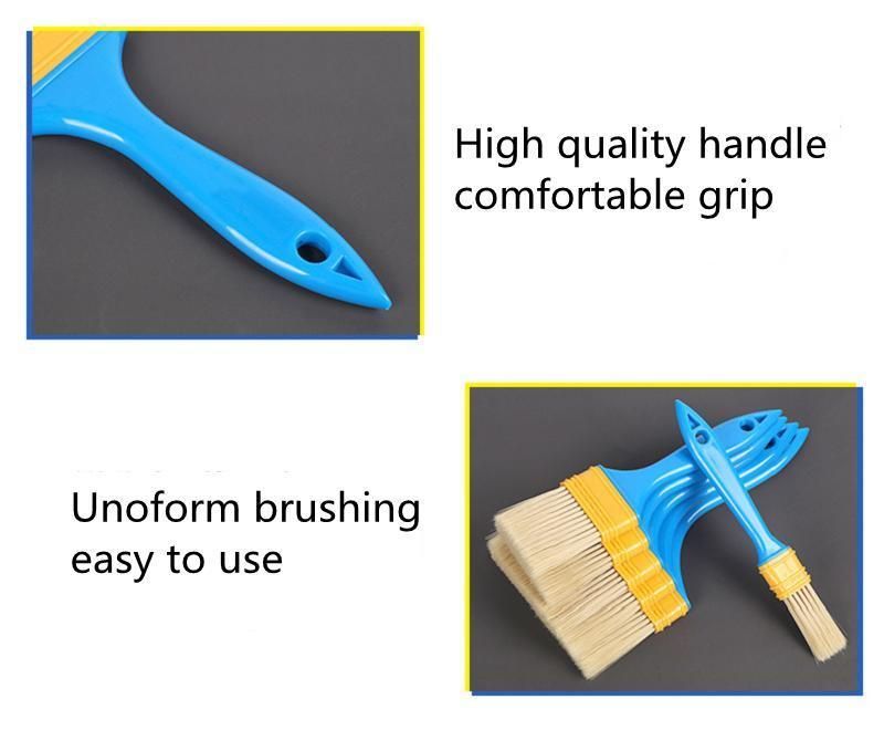 Customized Logo and Color Plastic Handle Soft Nylon Paint Brush