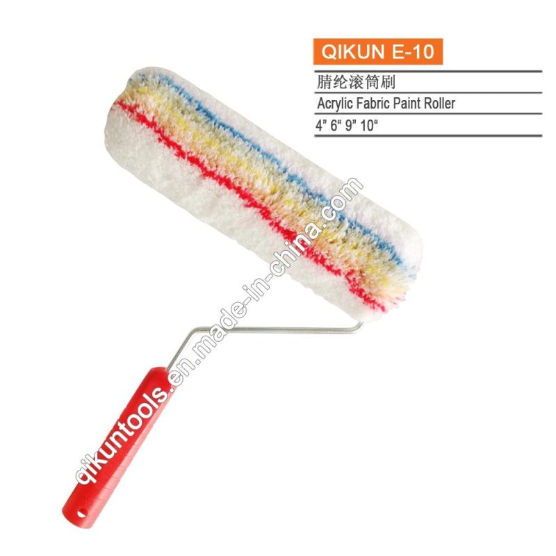 E-01 Hardware Decorate Paint Hand Tools Plastic Handle Acrylic Fabric Paint Roller