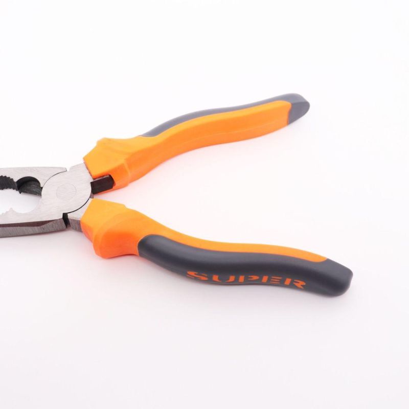 Made of Steel Pliers Customized Color 6 Inch 8 Inch Rubber Handle Power Pliers
