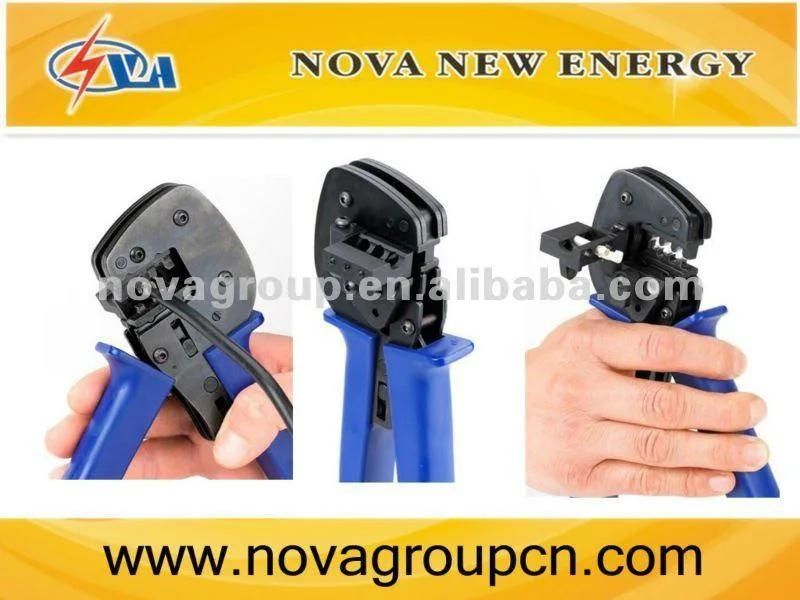 Mc4 Solar Crimping Tool Plier 2.5/4/6mm2 14-10AWG with Jaw for Solar Connector Cable Wire Solar Panel Cable PV System Project Hand Tools