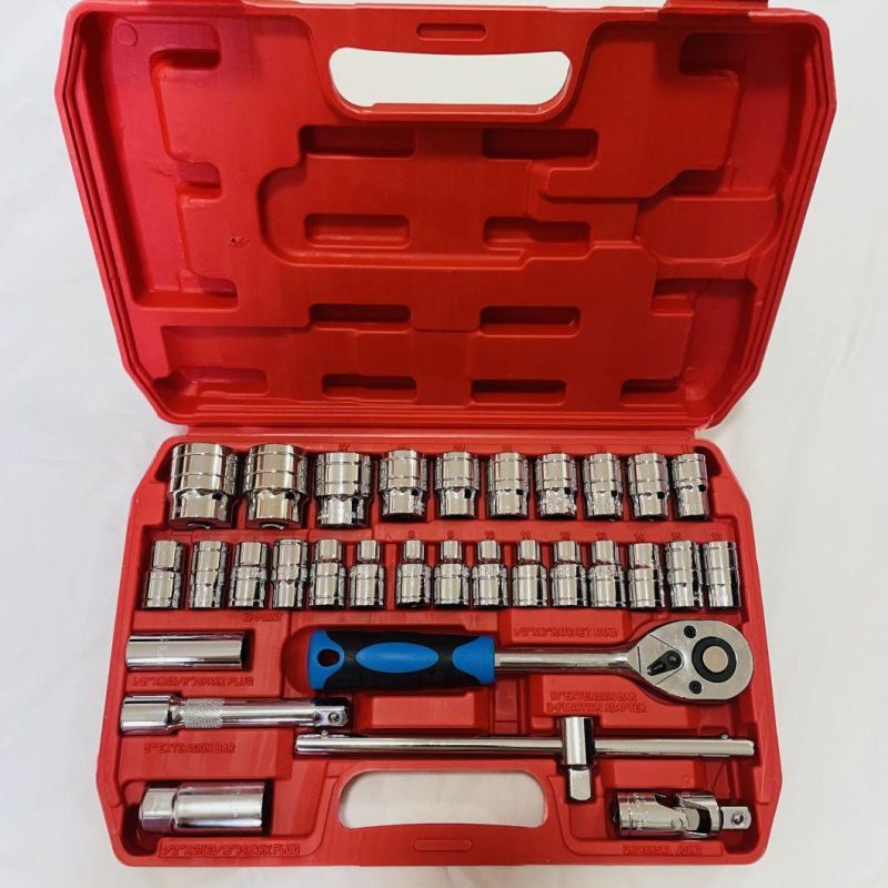 32 PCS Socket Wrench Set Ratchet Multiple Models Cr-V Sleeve Auto Repair Tools
