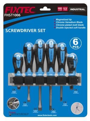Fixtec Hand Tools 6PCS CRV Screwdriver Sets Tool Bits