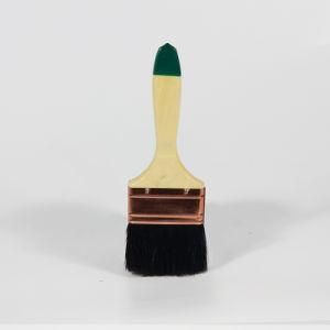 Black Bristle Paint Brush with Wood Handle