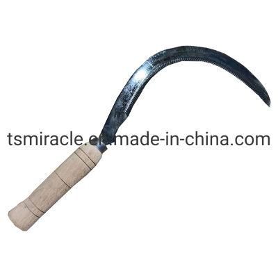 Agriculture Farm Tools Carbon Steel Cheap Price Middle East Market Wooden Handle Sickle