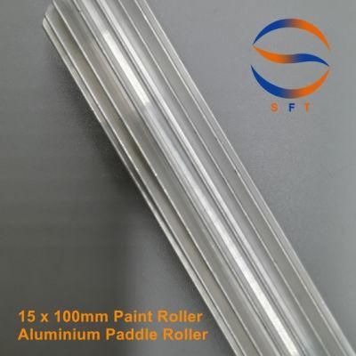 Customized 15mm Diameter Aluminium Paddle Roller for Fibre Glass Defoaming