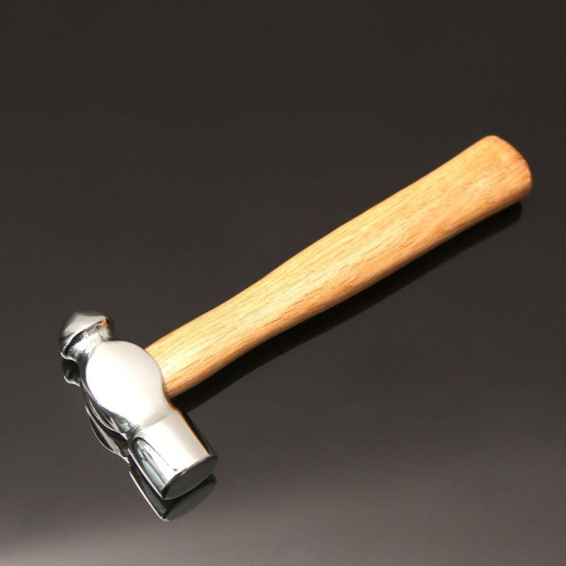 DIY Stamping Hammer Round Head Hammer with Wooden Handle