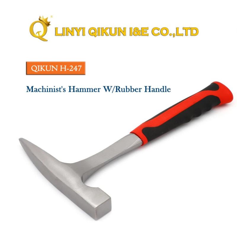 H-244 Construction Hardware Hand Tools Fiberglass Handle German Type Machinist′s Hammer