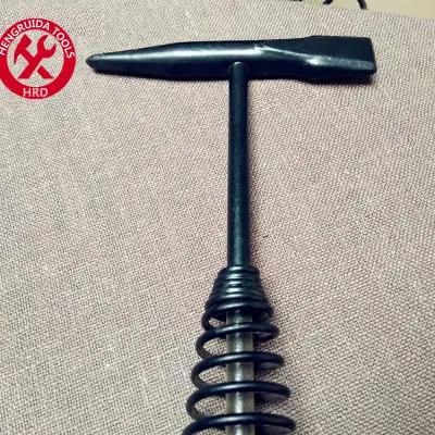 Chipping Hammer with Spring Handle One Piece Forging of Carbon Steel Slag Chipping Hammer