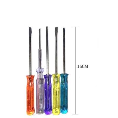 5 in 1 Screwdriver Set with Colorful Handle Blister Packing