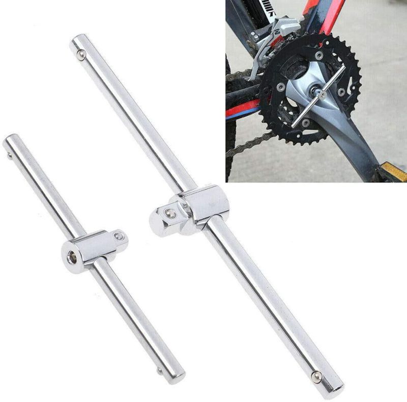 Sliding bar for car repair,1/2" T-Handle Socket Breaker Bar Wrench Extension Sliding Bar T-Handle Nut Driver Socket Adapter For Car Repair Hand Tool (1/2)(4816)
