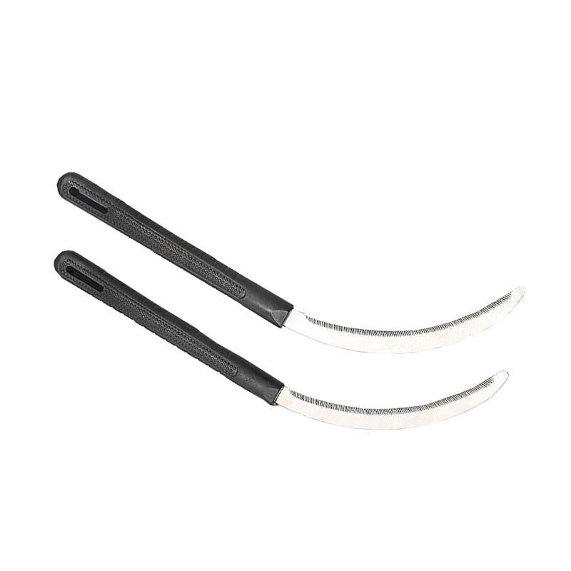 Wooden Handle Sawtooth Sickle Plastic Handle Grass Cutting Sickle Hoeing Sickle Sawtooth Sickle
