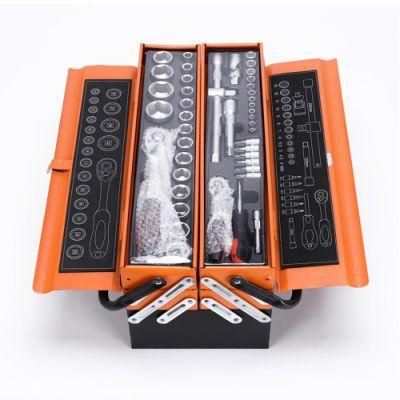 Universal Suitcase Cross Border Hardware Toolbox Set 85 Iron Box Tools Ratchet Wrench Pliers Set