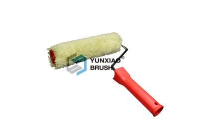 Beige Mix Fabric Paint Roller Brush with Plastic Handle