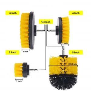 Hot Sale Drill Brush Attachments Set Scrub Pads &amp; Sponge Power Scrubber Brush