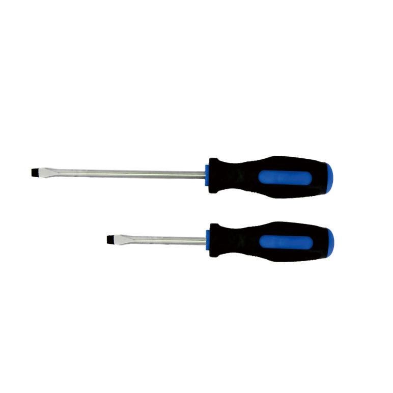 Factory Supply CRV Slotted Phillips Screwdriver with Rubber PP Handle