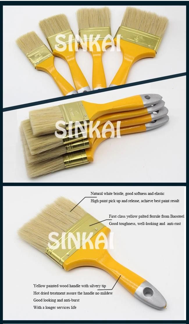 Good Quality Synthetic Brushes with Wood Handle